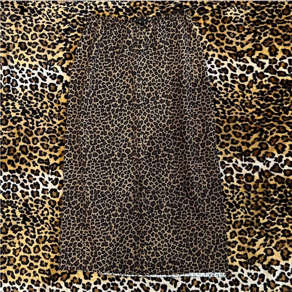 Leopard Print Maxi Skirt